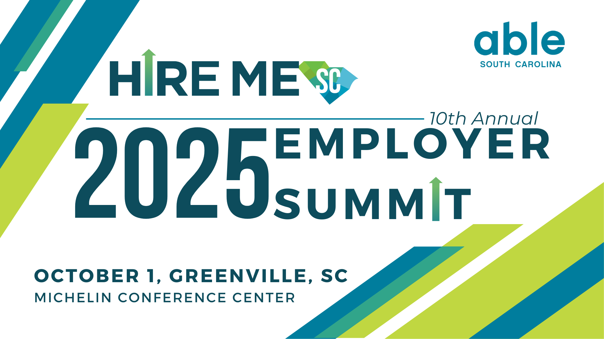 Hire Me SC 10th annual 2025 Employer Summit October 1, Greenville, SC Michelin Conference Center